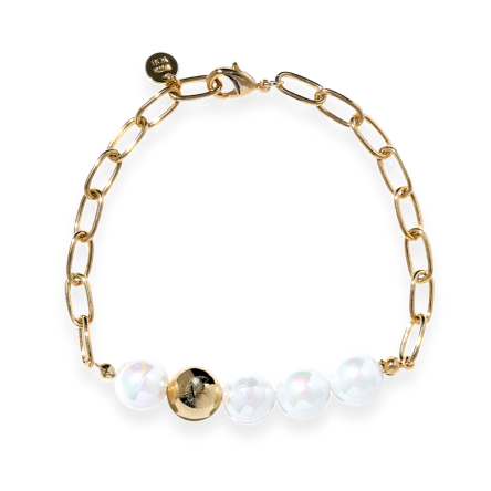 Moon Pearl & Sun Bracelet GOLD