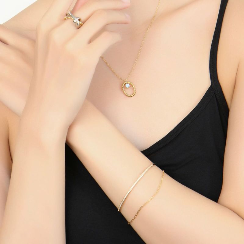 【増子敦貴】A.MOON Double Moon Chain Bangle Double Moon Chain Bangle(Gold)-LUXE ver.- | A.MOON