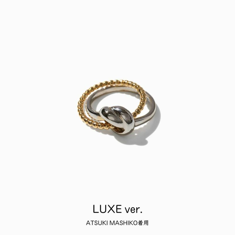 Double Moon Ring(Mixed-color)-LUXE ver.- | A.MOON