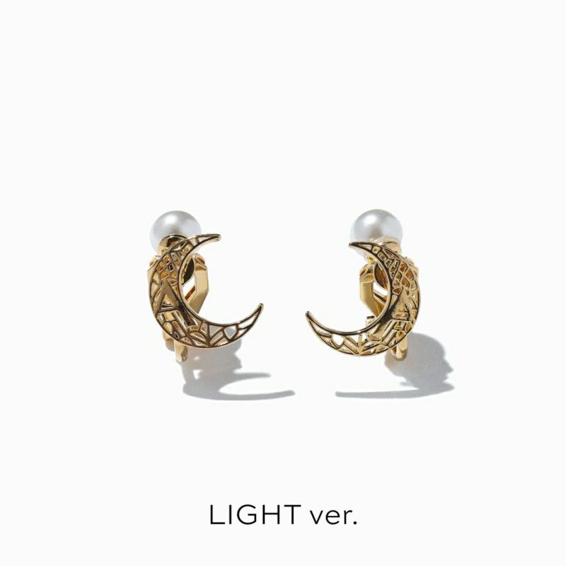 A & Moon Earrings(Silver)-LUXE ver.- | A.MOON