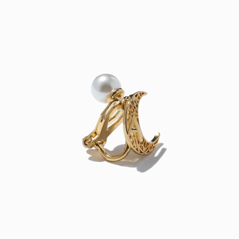 A & Moon Earrings(Gold)-LIGHT ver.- | A.MOON