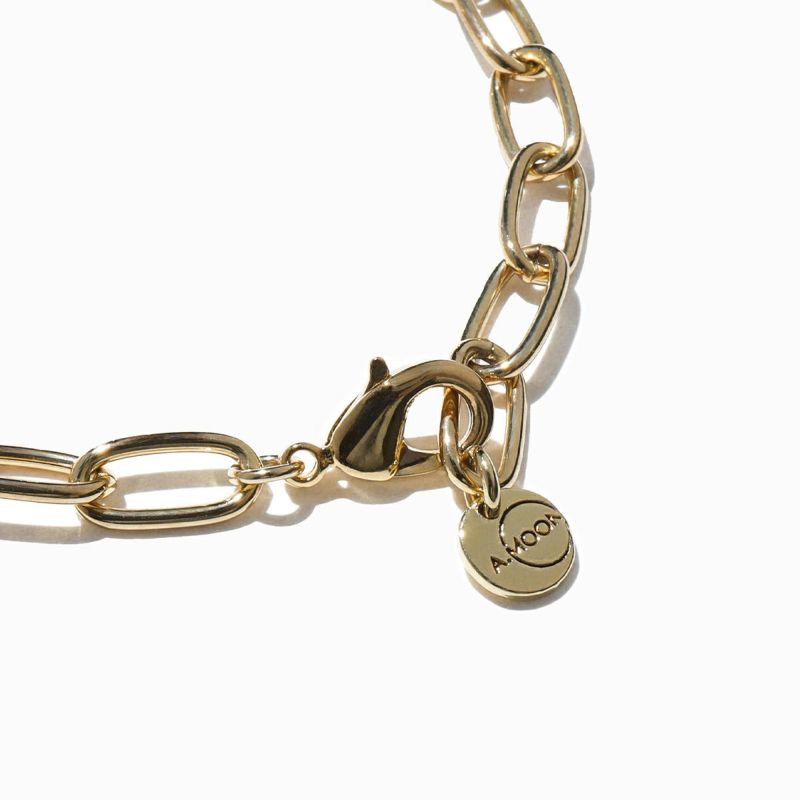 Moon Pearl & Sun Bracelet(Gold)-LIGHT ver.- | A.MOON