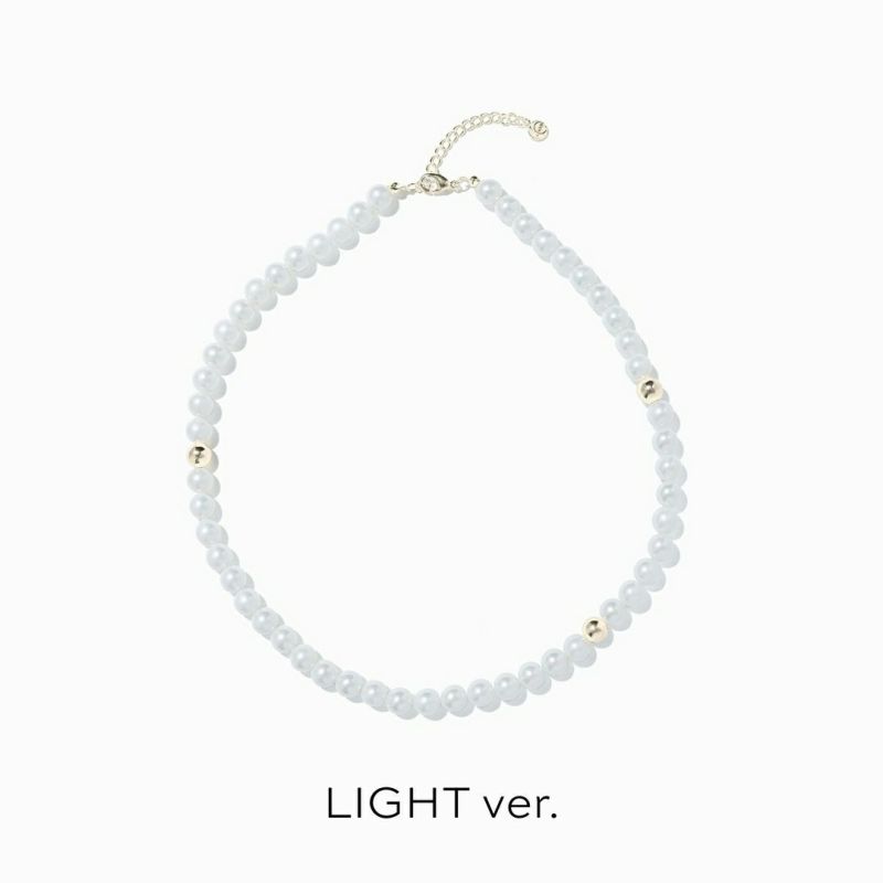 Moon Pearl Necklace (Silver)-LUXE ver.- | A.MOON