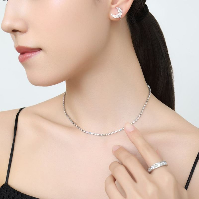 品質のいい Sunlight Bijou Necklace (Silver)-LUXE ver.- | A.MOON アクセサリー